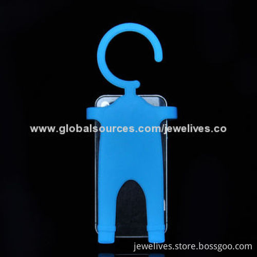 Flexible robot stand silicone cellphone holder, designed for multiple use